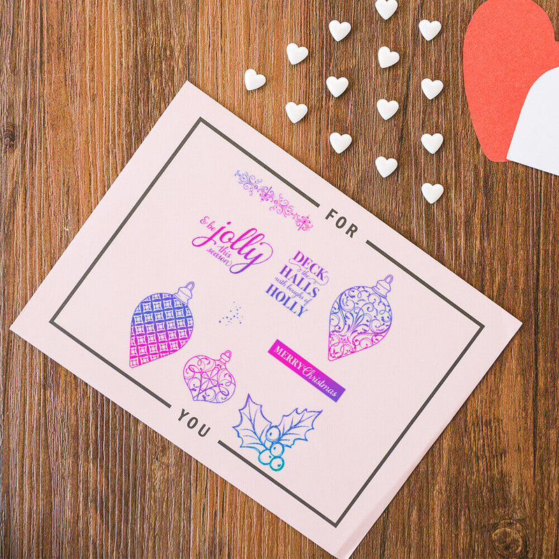 DIY Scrapbooking Metal Cutting The Festival Party Theme Clear Seal Stamp Set
