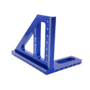 Woodworking Square Protractor Miter Triangle Ruler Layout Tools (Blue) Newly