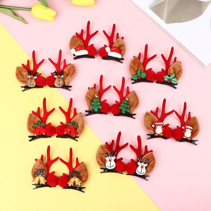 Decorations Hair Accessories Christmas Hair Clip Headwear Children Hairpin