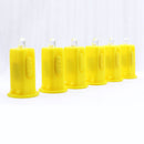 2pcs LED Paper Lantern Wicks Balloons Light for Party Festival (Yellow) Newly
