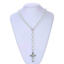 Glow in Dark Rosary Bead Luminous Necklace Jewelry Gift G3Y5