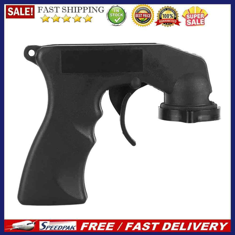 Car Paint Care Aerosol Spray Gun Adapter Handle with Grip Trigger Black