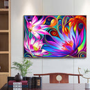 Oil Paint By Numbers Lotus Coloring Picture Digital