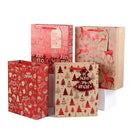 Bag With Handle Kraft Paper Gift Box Cake Package Christmas Gift Bags Elk