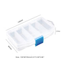5 Compartments Storage Case Box Transparent Fishing Lure Bait Tackle Boxes