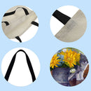 Flower kettle cat Printed Shoulder Shopping Bag Casual Large Tote Handbag