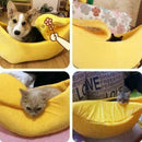 Banana Shape Pets Cat Bed Nest Soft Warm Kennel Bed House S1U6 Cave Pet O1N9