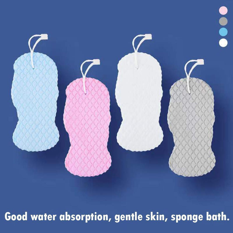 4 Pack Super Soft Exfoliating Bath Sponge, Body Face Exfoliating Sponge Zum, W