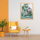 Succulent Partial Oil Paint By Numbers DIY Handpainted on Canvas Wall Art