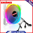 COOLMOON 12cm Cooling Fan 4Pin PWM 5V 3Pin ARGB Computer PC Cooler Radiator