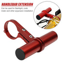 Bike Handlebar Extender Aluminum Alloy Bicycle Bracket Light Holder (Red) Newly