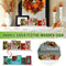 Large Size Double Sided Wooden Sign Fall and Halloween Decorations for Hom!