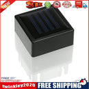 8xSquare Waterproof LED Solar Light Fence Post Pool Garden Lamp Warm White