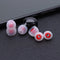 6pcs In Ear Earphone Silicone Earbuds Replace for KZ Headset (White+Red) Newly