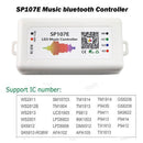 SP107E Bluetooth LED music Controller for LED Strip WS2811 WS2812B WS2801 SK6812