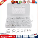 70pcs/box Assorted Double Wire Spring Hose Clamps Fuel Line Hose Tube Clips