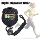 LCD Electronic Stopwatch Handheld Digital Stopwatch Timer Sports Stop Watch