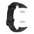 Silicone Smart Watch Strap for Honor Band 6 Replacement Wristband (Black) Newly
