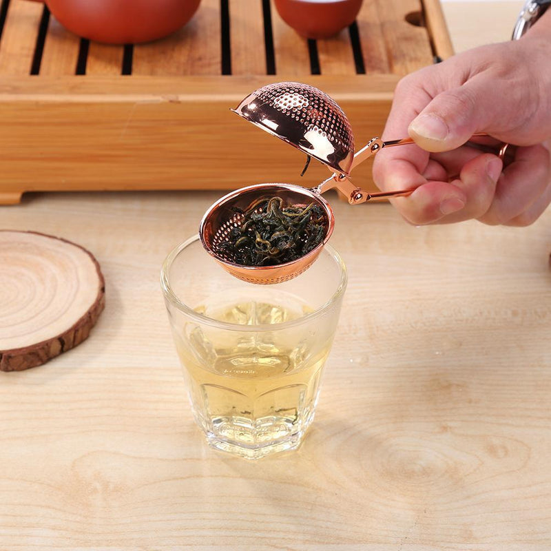 Reusable Stainless Steel Tea Strainer Infuser Tea Ball Filter with Handle Newly