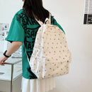 Casual Fashion Backpacks College Schoolbag Student School Bag Flower Prints Gift