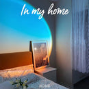 USB Sunset Projection Night Lights LED Breaking Dawn Coastline Beach Lamp Newly