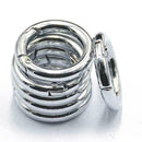 5pcs Mini Circle Round Carabiner Spring Snap Clip Hook B5B6 D6T4