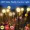 LED Solar Firefly Garden Light Kit Garden Landscape Firefly Swaying _ Warm ligh#