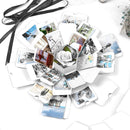 3pcs Explosion Box Hexagonal DIY Photo Album Scrapbooking Box Gift(White)