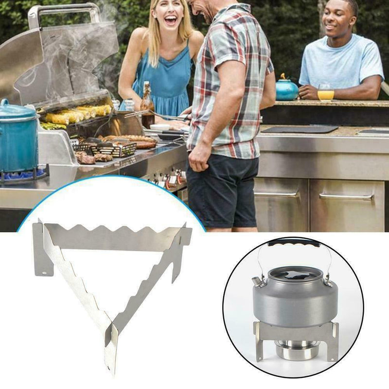 Portable Stove Rack Titanium Alcohol Stove Folding Ultralight Camping Stand A2Y5