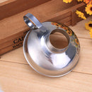 Stainless Steel Wide Mouth Canning Funnel Thick Salad Dressing Funnel(L)
