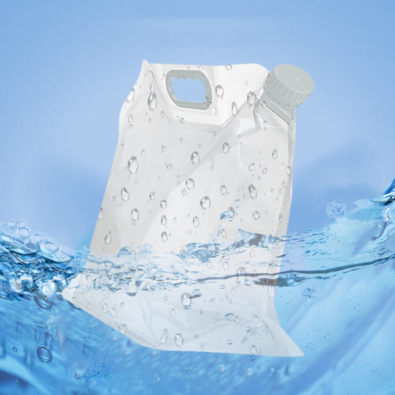 15L Foldable Portable Outdoor Camping Cooking BBQ Water Bag Carrier (White)