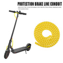 Electric Scooter Brake Pipe Protector Spiral Winding Wire for M365 (Yellow)