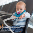 Food Grade Silica Baby Pacifier Temp Measuring Fever Alarm (Pink Celsius) Newly