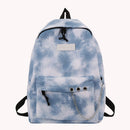 #A Casual Tie Dye Backpack Women Gradient Chain Travel Backpack Daypack for Sh