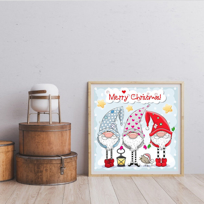 Oil Paint Christmas Goblin Picture Wall Artwork Home Decor Unique Gift Craft
