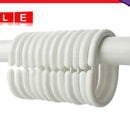 #QZO Packung mit 12 Duschvorhang-Haken-Aufhänger Plastikring Bad Drape Schleife