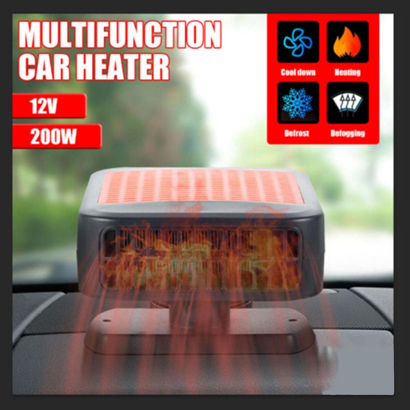 1*Car Windshield Heating Cooling Fan 12V 200W Quick Heater Defroster Demister~