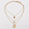 Women Beach Jewelry Cowry Seashell Pendant Multilayer Shell Necklace Bohemian
