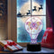 DIY Diamond Painting LED Light Fantasy Butterfly Night Lamp Needlework Decor