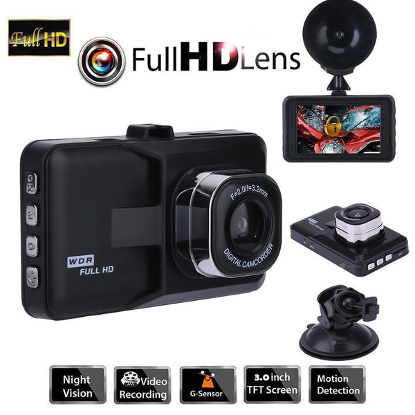 Wide Angle Cycle Recording Dash Cam DVR Camera Video Recorder Car Recorders