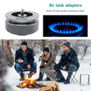 Aluminum Alloy Air Tank Connector Practical Gas Bottle Converts Head for Cooking