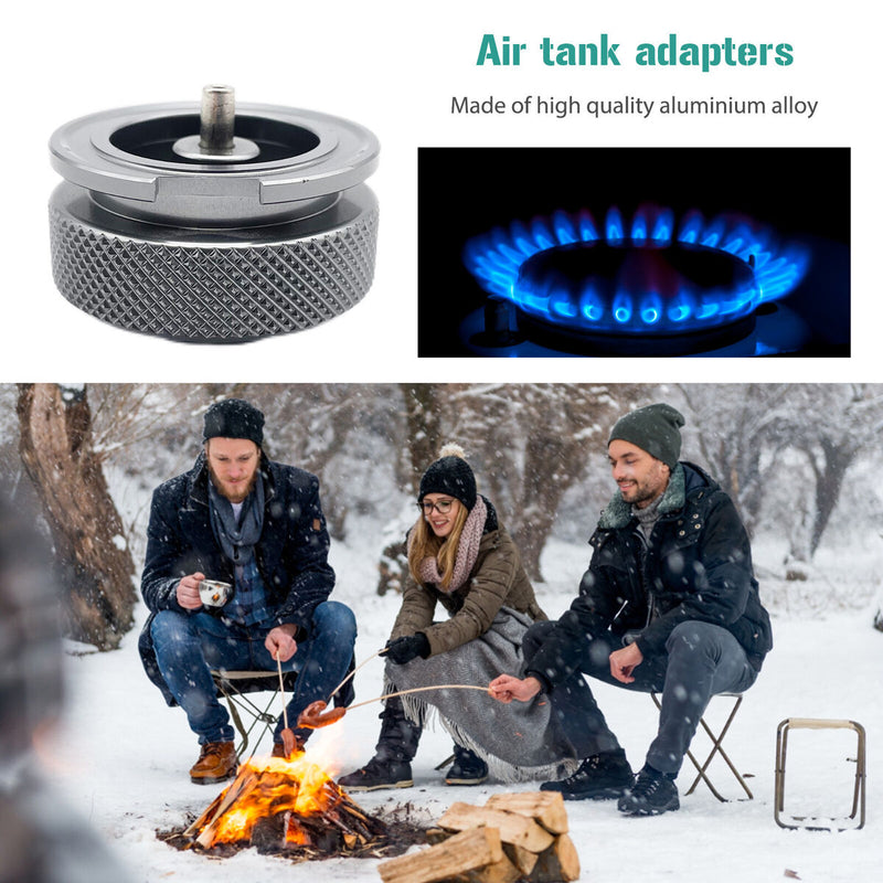 Aluminum Alloy Air Tank Connector Practical Gas Bottle Converts Head for Cooking