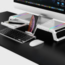 RGB Desktop Monitor Holder 4 USB 2.0 Laptop Stand Base Computer Screen Riser