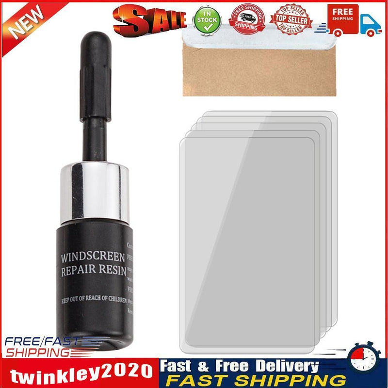 Auto Windshield Glass Crack Repair Tool Kit Window Scratch Restore Fluid Newly