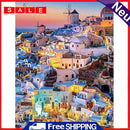 Painting By Numbers DIY Kit Dense House Canvas Oil Wall Art Picture Ornaments