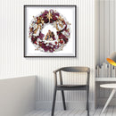 Oil Paint By Numbers Picture DIY Painting Wreath Flower Drawing on Canvas