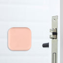 Punch Free Door Bumper Protector Self Adhesive Handle Square Pads (Pink) Newly