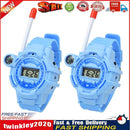 2pcs Watch Wireless Walkie Talkie Long Distance Call Kids Toys (Blue) Newly