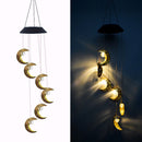 Moon Wind Chime Windbell Lamps Pendant Light LED Hanging Home Garden Yard Decor
