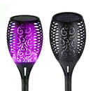 12 LED Flame Torch Light Solar Powered Garden Path Plug-In Decoration Lamp
